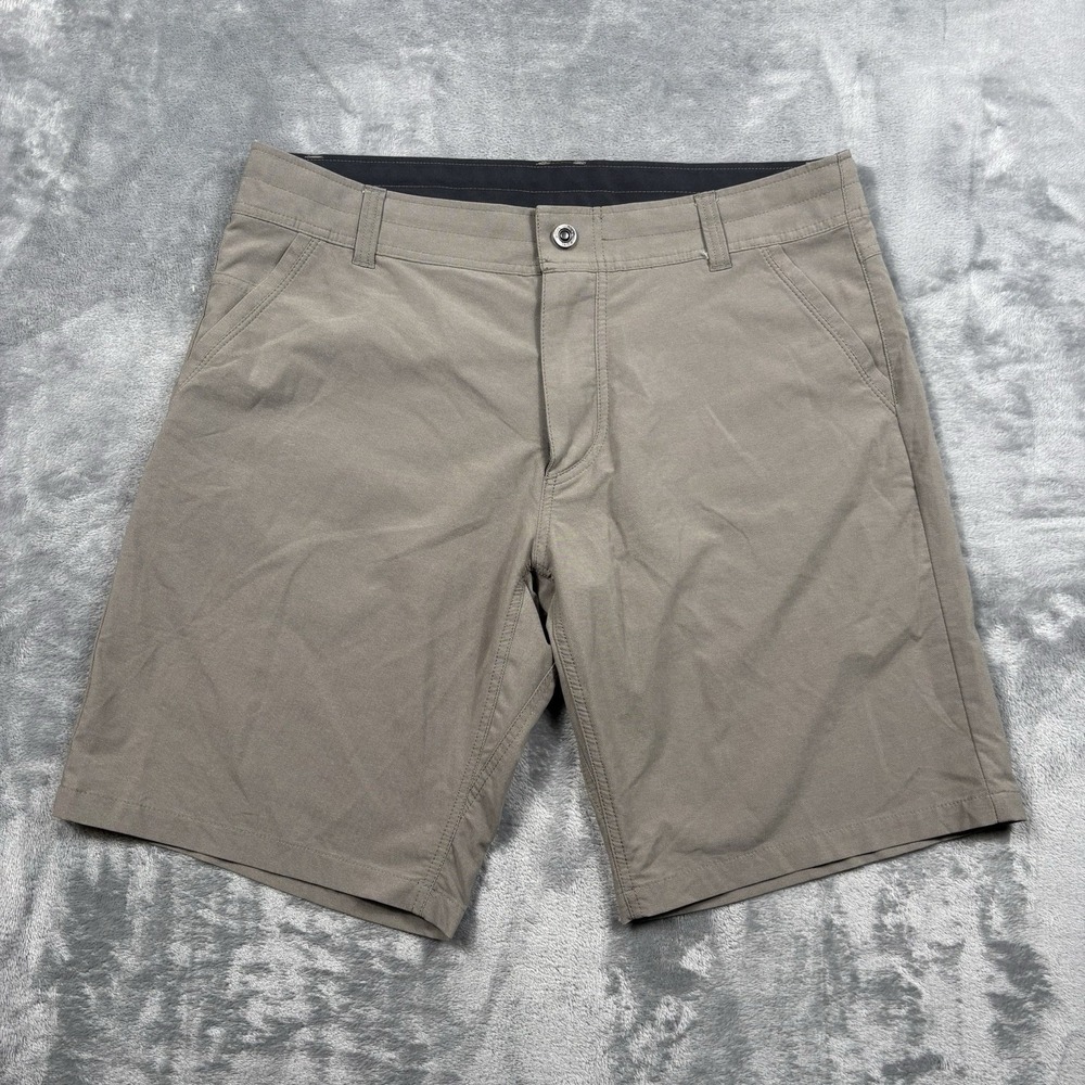 Kuhl Shorts Mens 36 Khaki Stretch Shift Amphibia Hiking Drawstring Utility